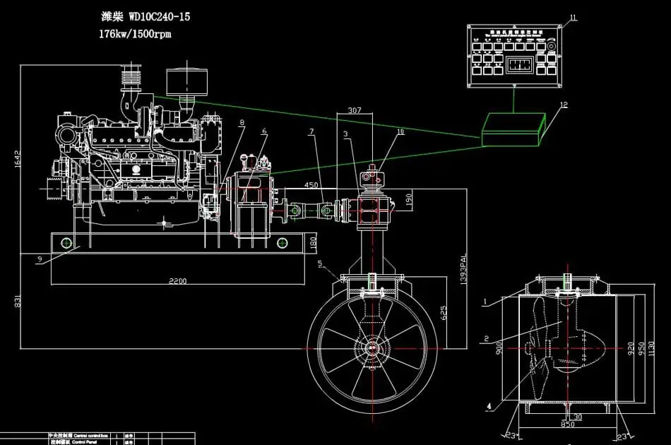 engine driven thruster CAD shot